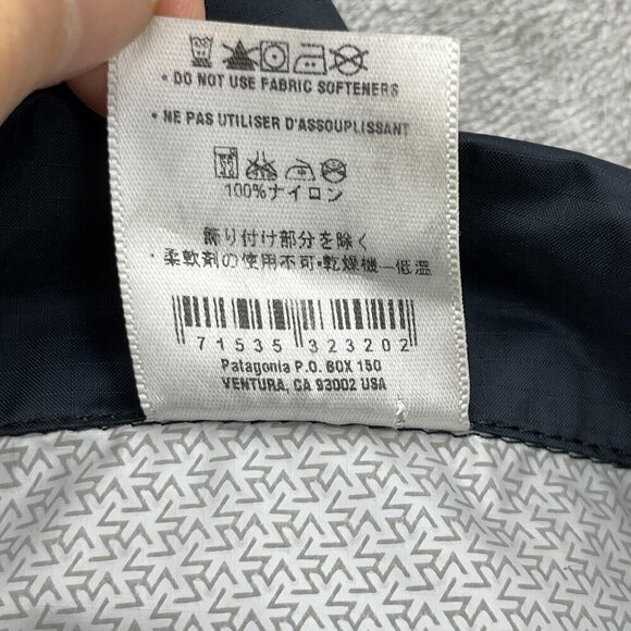 Patagonia Ripstop Nylon Rain Pants Wind Proof Packable Hiking Ankle Zip - Picture 12 of 15